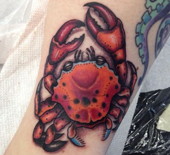 The king of the sea 10 amazing crab tattoos