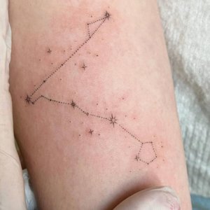 Why not try these amazing Pisces stars constellation tattoos 1