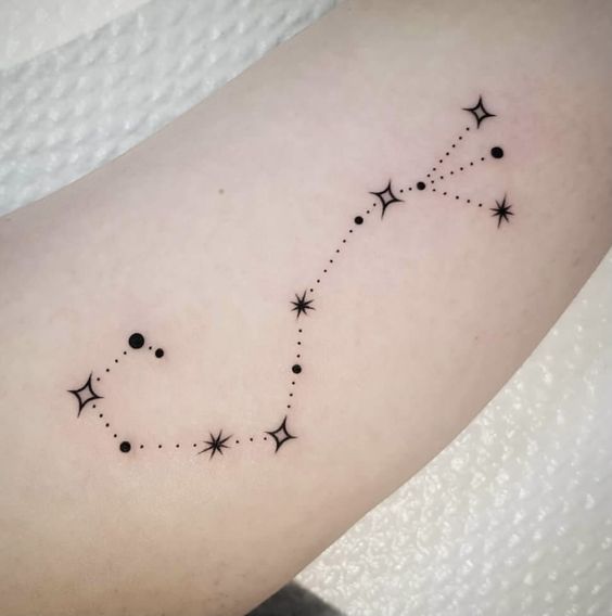 Why not try these amazing Scorpio stars constellation tattoos?