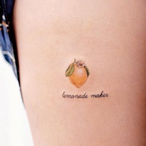 Your daily inspiration for minimalist lemon tattoo in 10 images 8