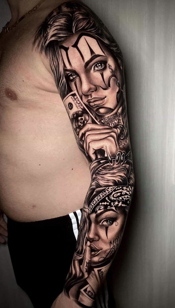 chicano sleeve tattoos
