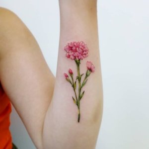 10 beautiful floral masterpiece in realistic carnation tattoos 4