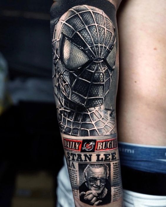 100 Spiderman Tattoo Design Ideas For Men  Wild Webs Of Ink