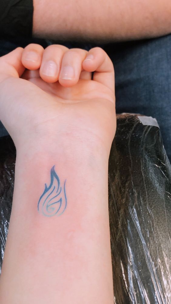 fire nation symbol tattoo
