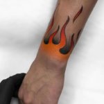 10 flame tattoos on wrist heat up your look