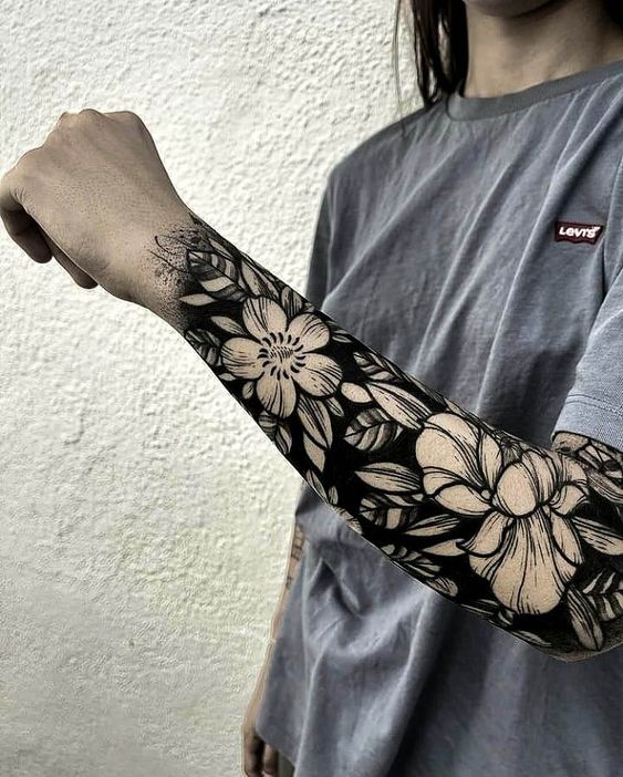 25 blackout tattoo design ideas for men and women  Legitng