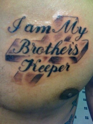 Meaning of my brothers keepe tattoo 7