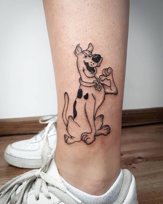 Scooby Doo in black and white a timeless tattoo designs in 10 images