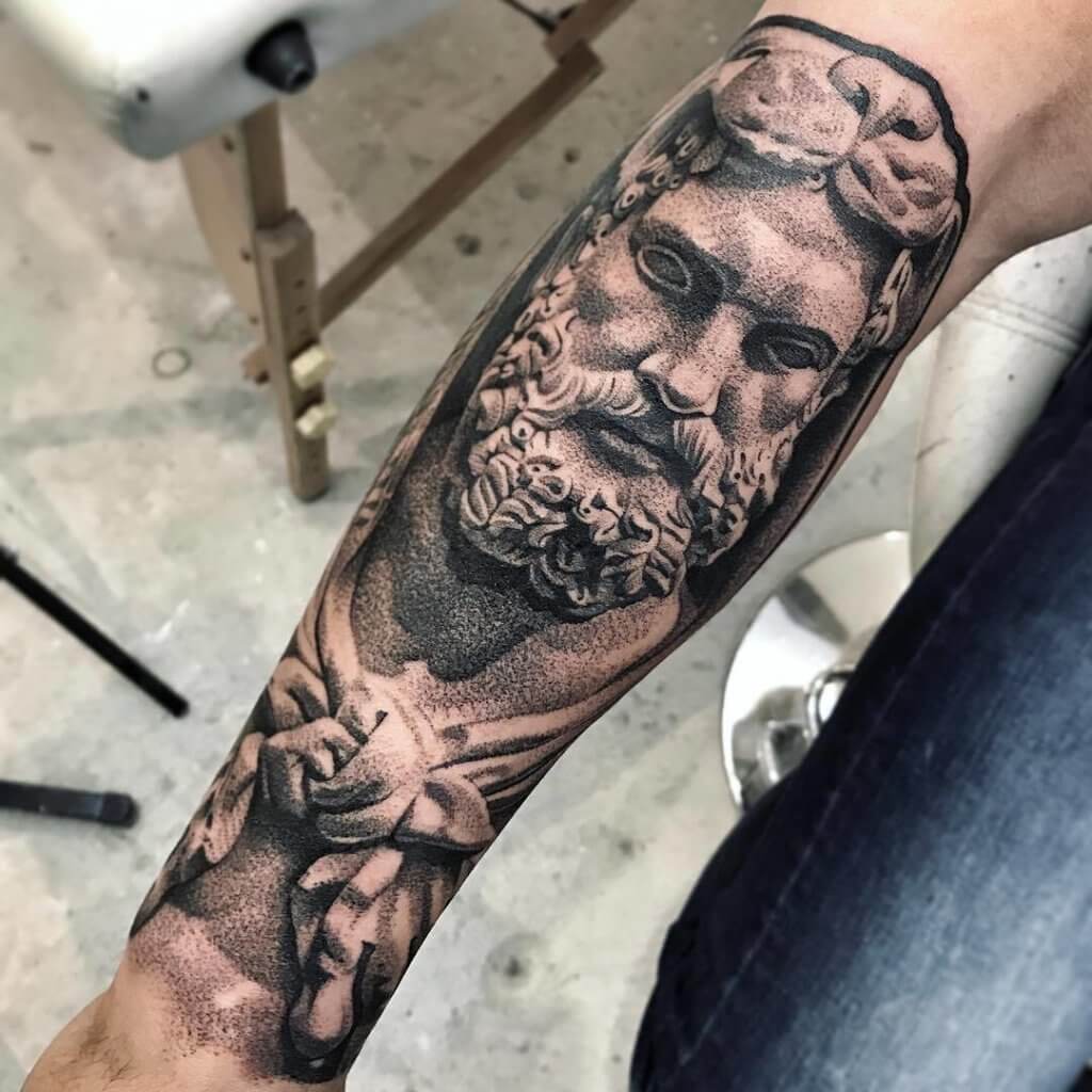 The power of mythology in Hercules tattoos on the forearm