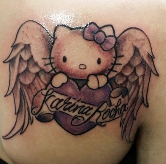 Pin on Hello Kitty Angel Tattoo