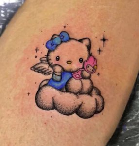 10 Heavenly purrfections as Hello Kitty Angel tattoo 8