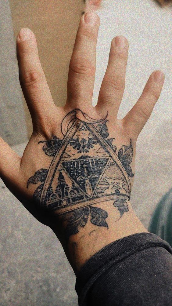 60 Triforce Tattoo Designs For Men  Legend Of Zelda Ink Ideas