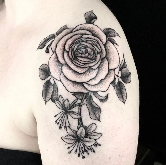 Adorable Honeysuckle Rose tattoo designs for inspiration