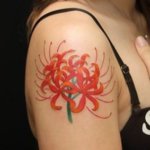 Classic elegance: Traditional Spider Lily tattoo