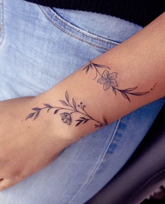 Details 64 flower vine tattoo designs super hot  thtantai2