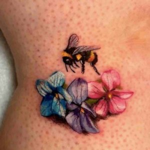 Flying high with Bee tattoos 20 Inspiration and ideas 6