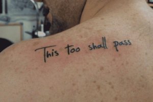 This Too Shall Pass set of 2 Temporary Tattoo  Quote  Etsy Australia