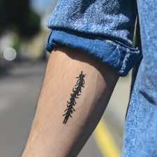 Small centipede tattoo for the bug enthusiast