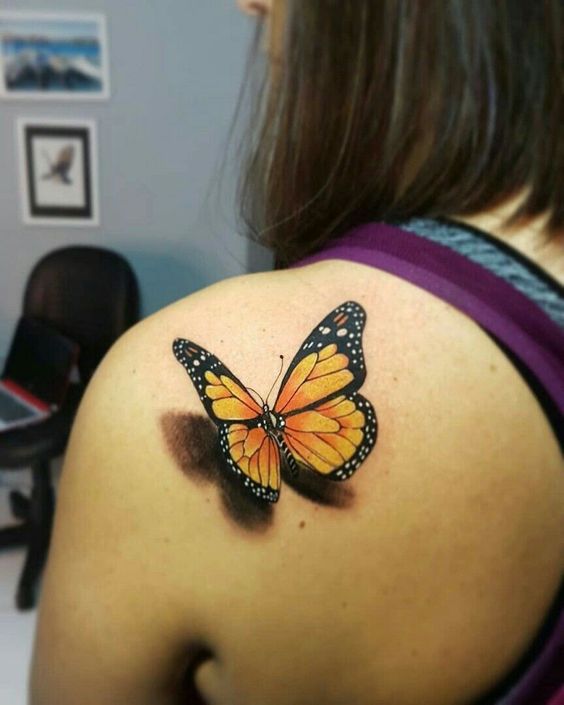 The beauty of a Monarch butterfly realistic tattoo in 10 ideas
