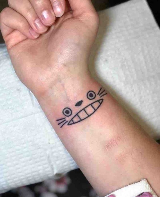 Totoro simple tattoos latest trend among anime fans