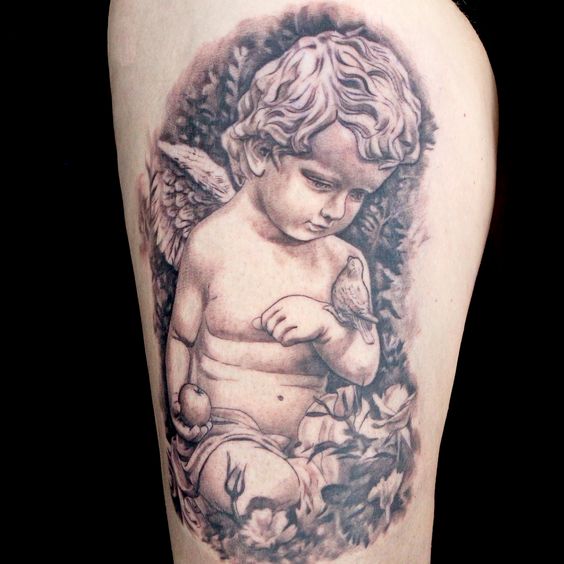 10 Realistic cherub tattoo designs for a divine look