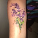 10 Watercolor lavender flower tattoo ideas for a serene and beautiful look