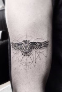 Aztec Thunderbird tattoo A perfect blend of culture and art 4