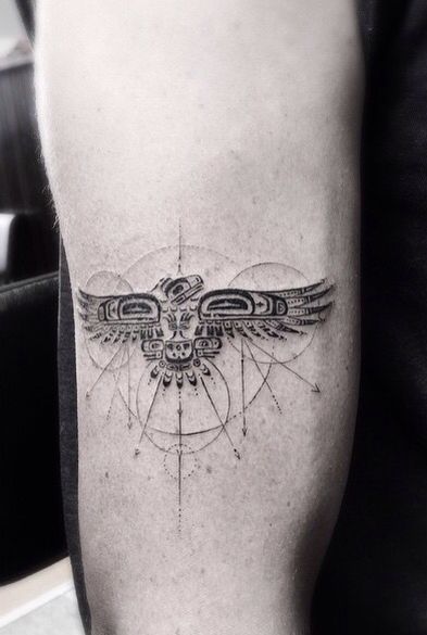 Aztec Thunderbird tattoo: A perfect blend of culture and art