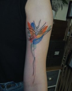 Bird of paradise watercolor tattoos A tropical addition to your body art collection 2