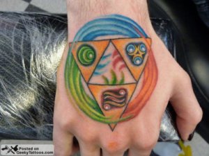 Meaning of Triforce symbol tattoos 4