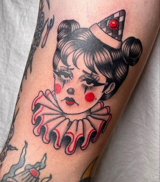 Meaning of clown tattoo 14