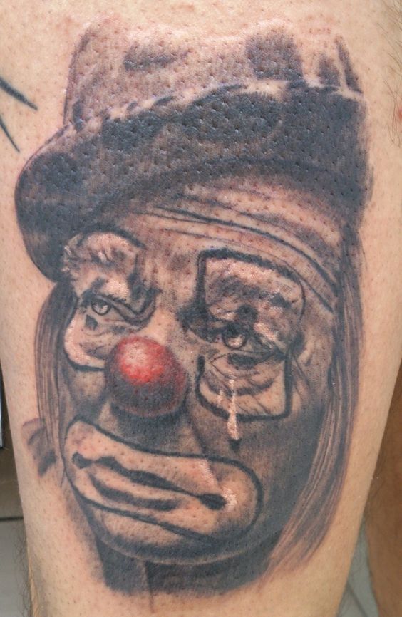 Meaning of clown tattoo 6