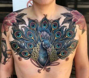Meaning of peacock tattoos 9