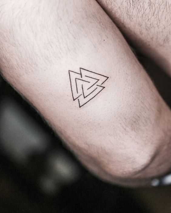 The Simple Valknut Tattoo: An Ancient Norse Symbol Of Mystery