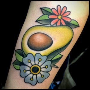 Trendy and delicious 10 Avocado traditional tattoo ideas 4
