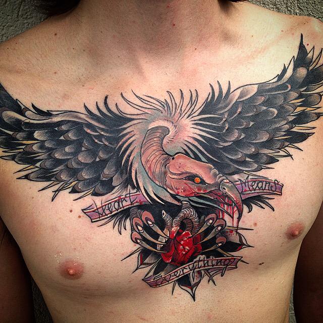 Vulture chest tattoos: A unique and powerful ink choice