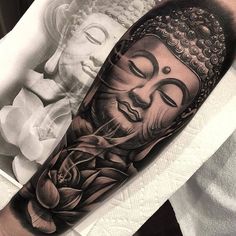 15 Buddha forearm tattoos for inner balance of your mind