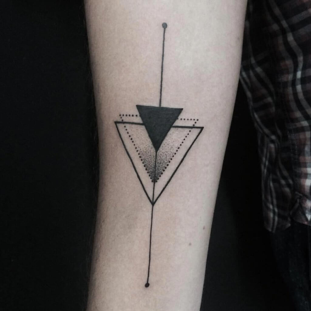 Meaning of Triangle Geometric Tattoos Unlocking Mystical Meanings 5