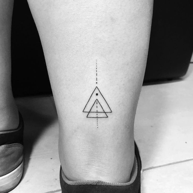 Meaning of Triangle Geometric Tattoos Unlocking Mystical Meanings 6