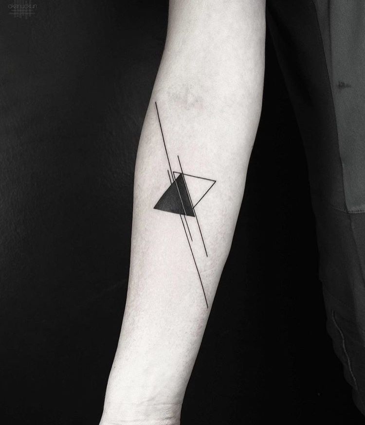 Meaning of Triangle Geometric Tattoos Unlocking Mystical Meanings 7
