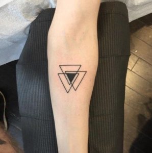 Meaning of Triangle Geometric Tattoos Unlocking Mystical Meanings 8