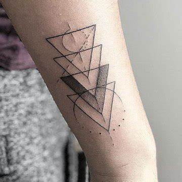 Meaning of Triangle Geometric Tattoos Unlocking Mystical Meanings 9