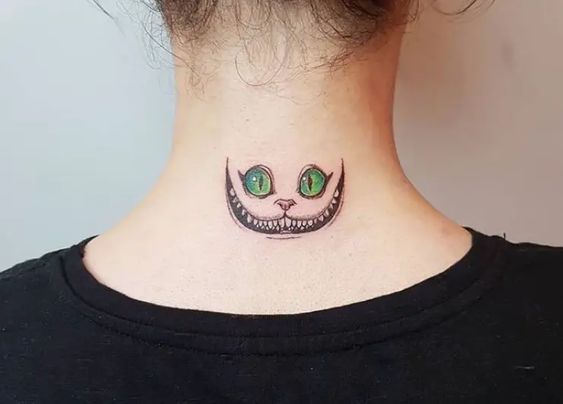 Simple Cheshire Cat Tattoo Inspiration: A Touch of Mystery
