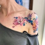 Vibrant and Delicate Hummingbird Tattoos on the Shoulder in 10 Images