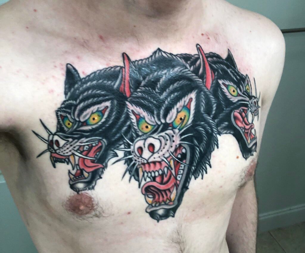 Traditional Cerberus Tattoo Ideas: Guardian of the Underworld