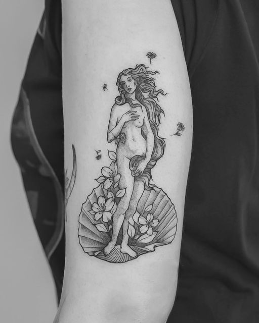 Bicep Aphrodite Tattoo Meaningful Beauty