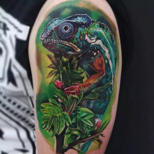 Meaning Behind Chameleon Tattoo in nature