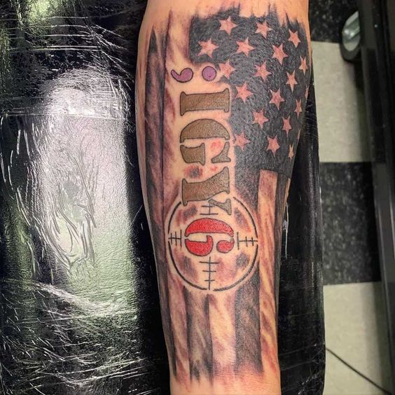 Meaning behind IGY6 and flag tattoo