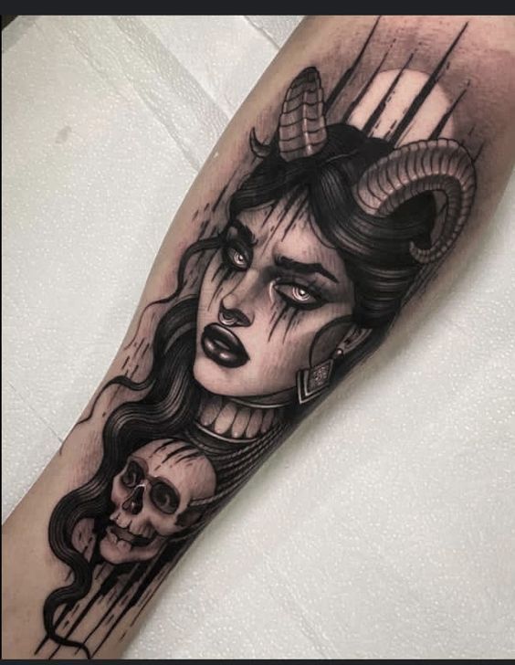 dark side succubus tattoo