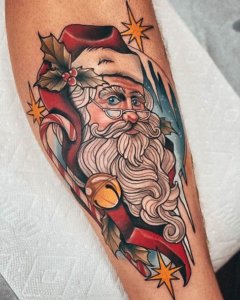 Best 15 Santa Claus tattoos 9